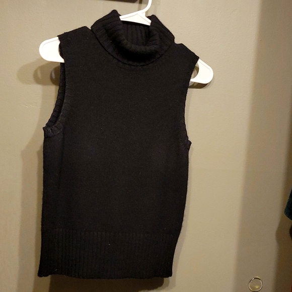 Cashmere Black Polo Sweater Vest Polo Ralph Lauren 100% Cashmere